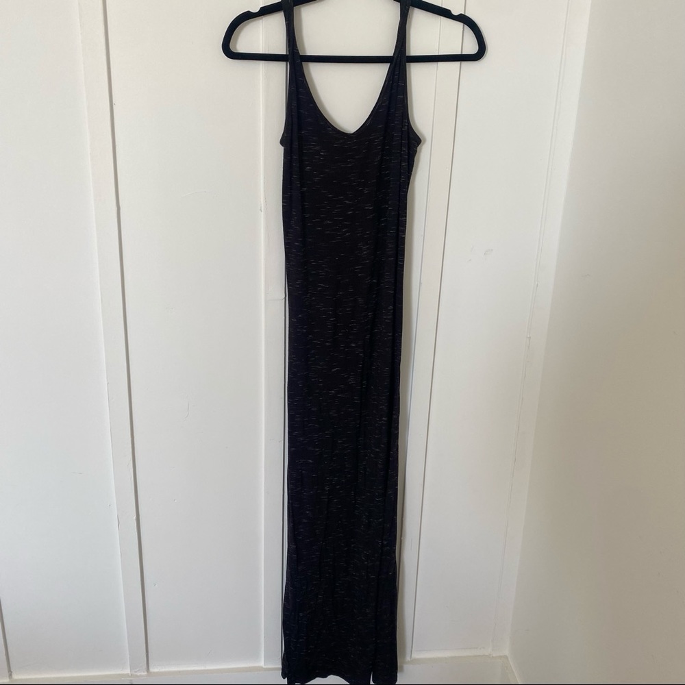 Black spaced dyed maxi tank size small - Picture 2 of 5